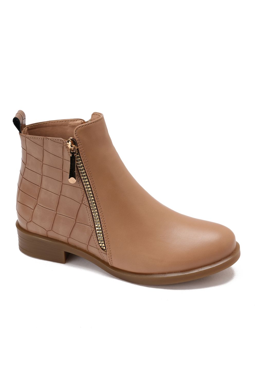 XO Style Side Zip Ankle Boots