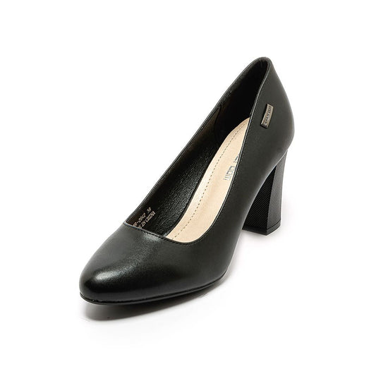 Shimmer Finish Leather High Heels