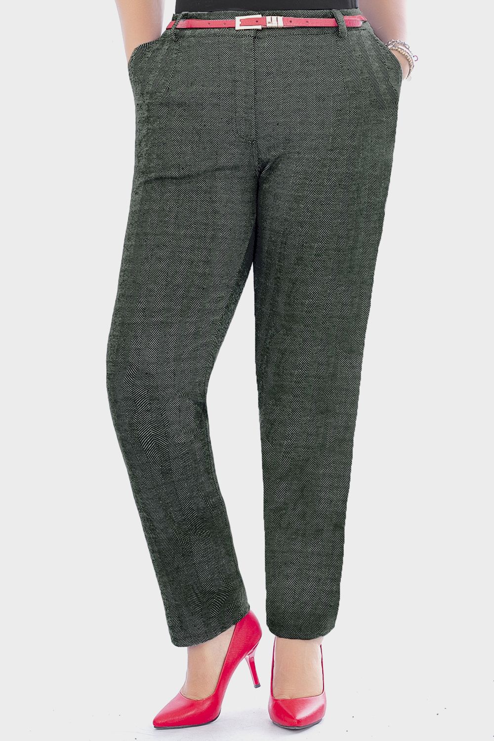 Smoky Diagonal Straight Leg Pants