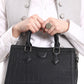 Mr.Joe Classy Flocked Leather Handbag