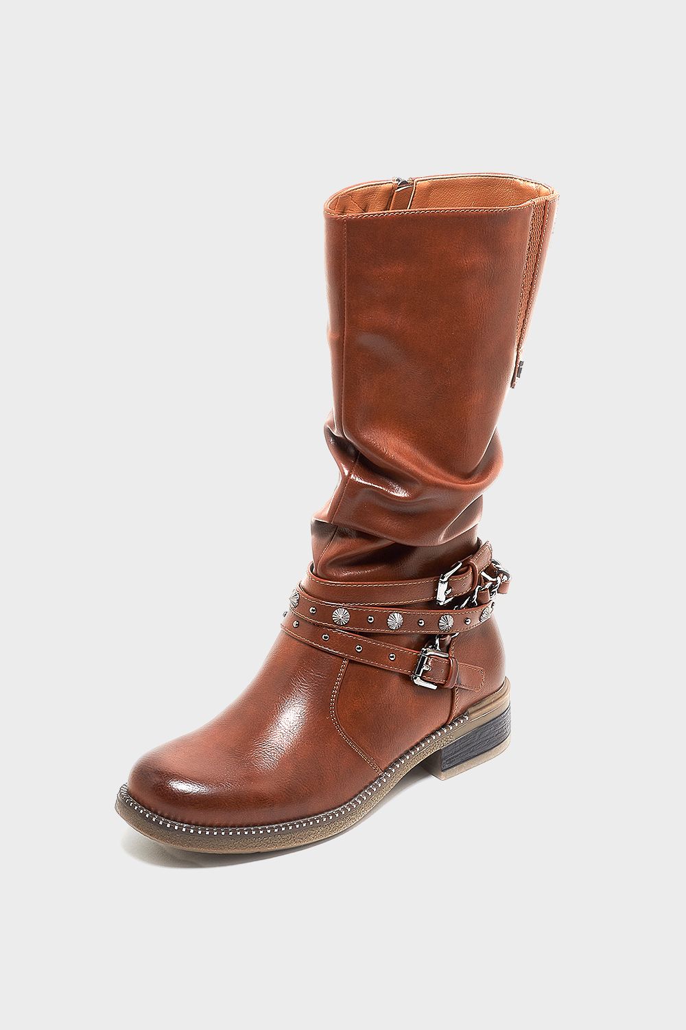 Shoeroom Round Buckle Boot