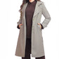 Smoky Elegant Classic Belted Coat