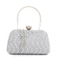 Mr.Joe Flower Lock Diamonds Studded Clutch