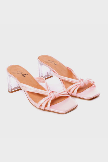 Slipper with Transparent Heel