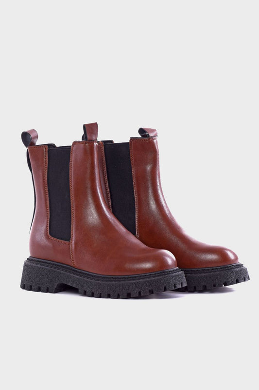 Mr.Joe Half Boot with Elastic Sides