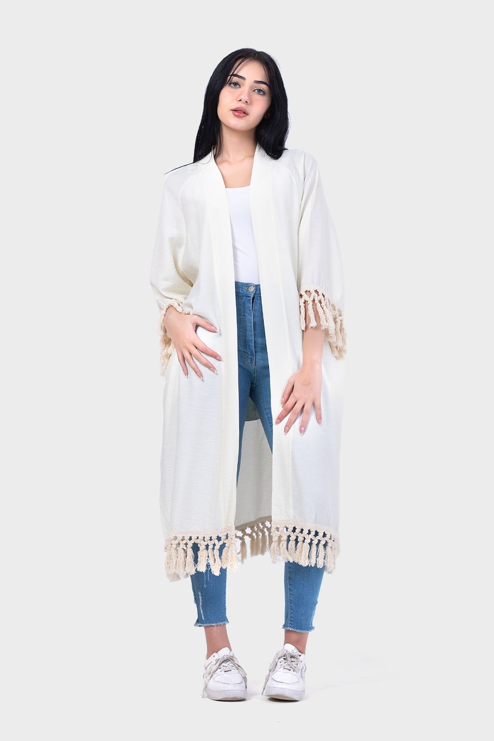 Miss Venus Casual Back Embroidered Kimono