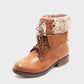 Shoeroom Fur Combat Half Boot