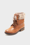 Shoeroom Fur Combat Half Boot