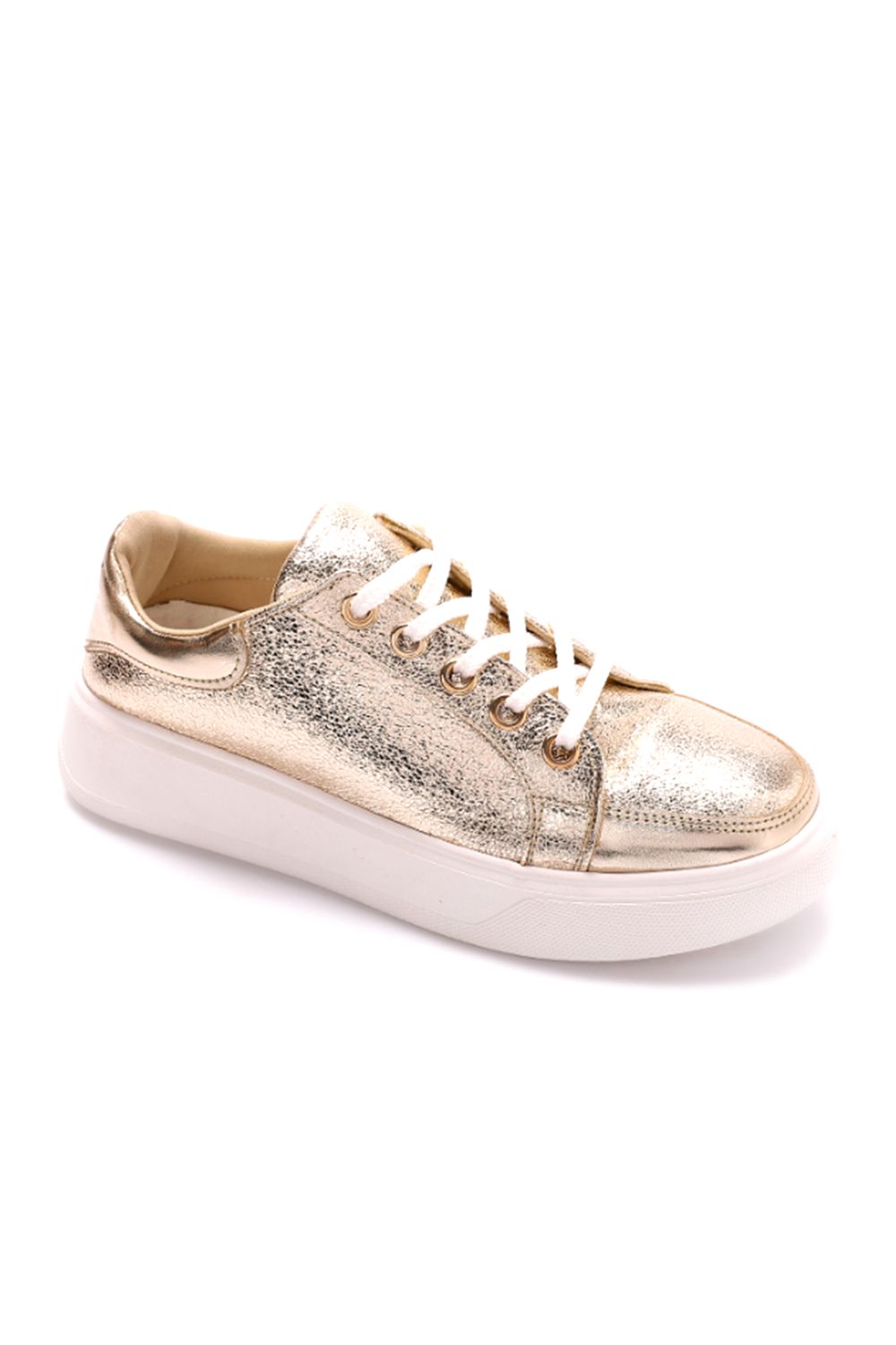 Mr.Joe Casual Metallic Leather Sneakers