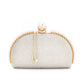 Mr.Joe Stylish Decorative Pearls Clutch