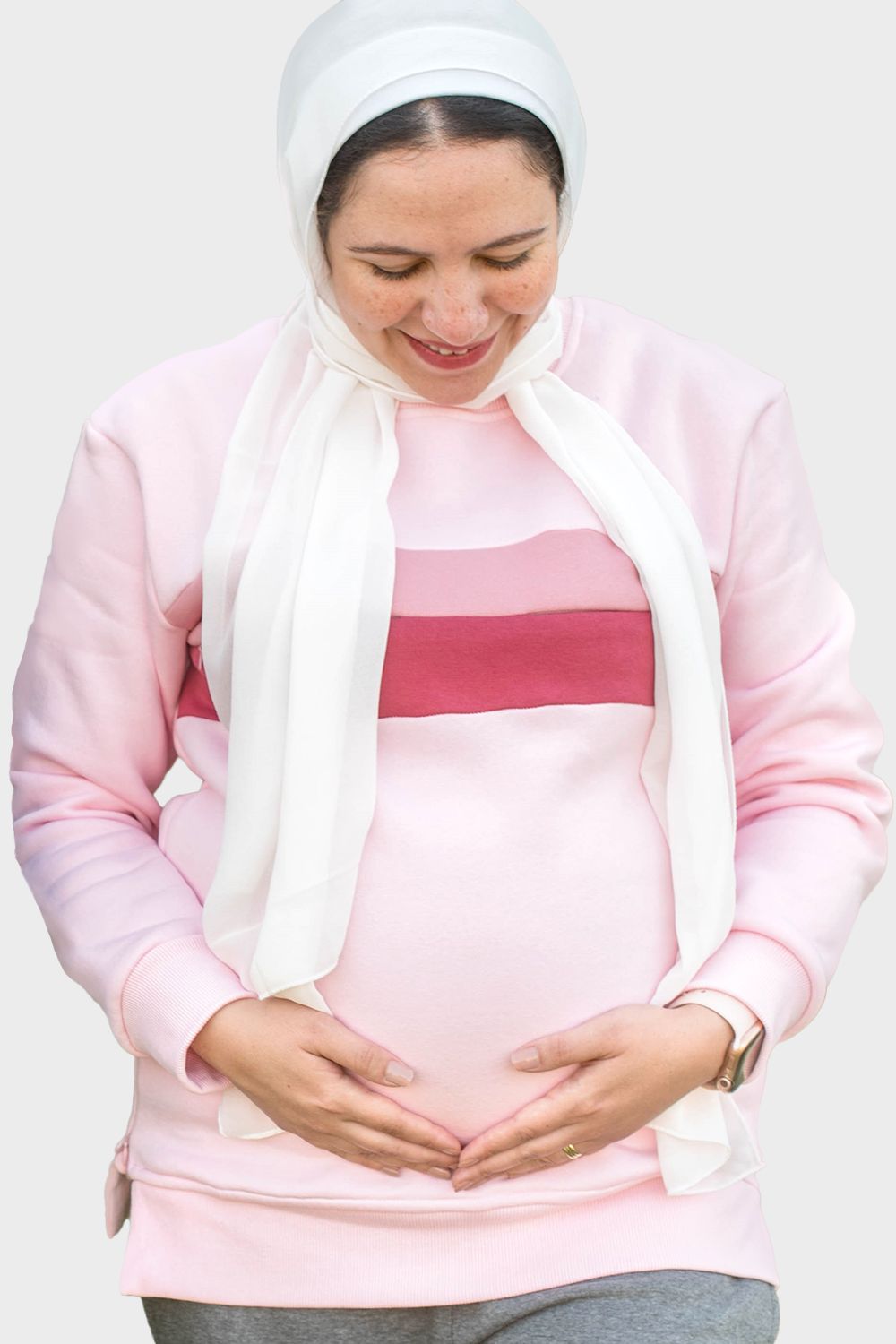 Hesper Striped Nursing And Maternity Sweatshirt