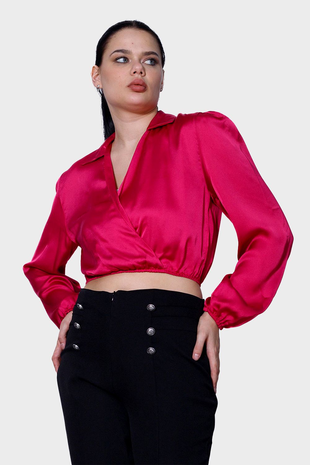 Miss Venus Fashionable Cropped Blouse