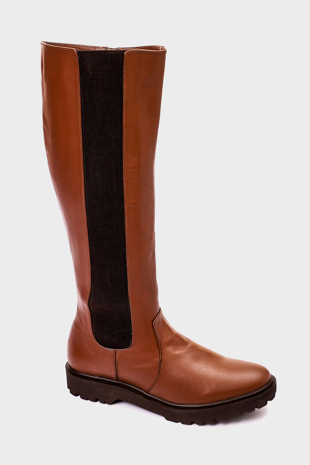 Mr.Joe Knee-High Boot with Elastic Side