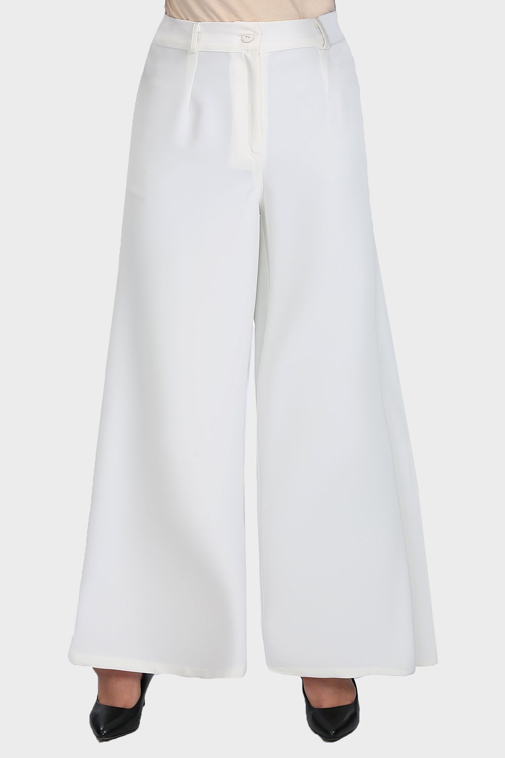 Smoky Plain Wide Leg Pants