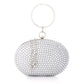 Mr.Joe Diamonds Studded Classy Oval Clutch