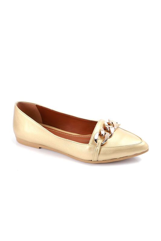 XO Style Golden Chain Ballerina