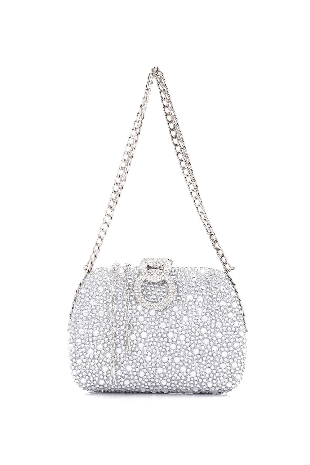 Mr.Joe Chic Strass Studded Clutch