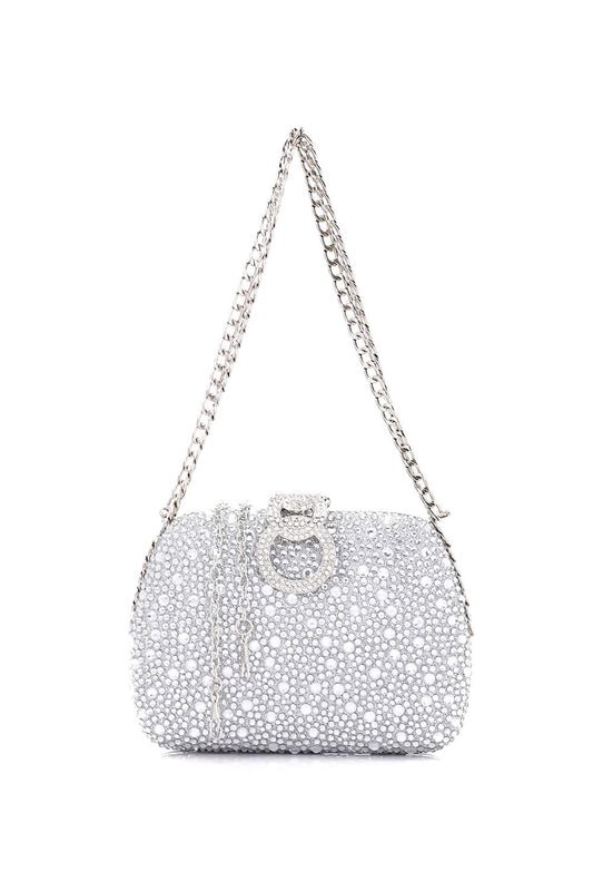 Mr.Joe Chic Strass Studded Clutch