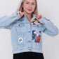 Miss Venus Casual Printed Denim Jacket