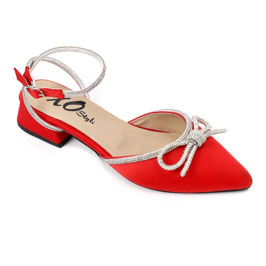 Strass Strap Slingback Heeled