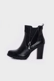 Shoeroom Embossed Back Leather Half Boots