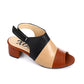 XO Style Tri-Tone Heeled Sandal