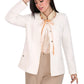 Smoky Fashionable Blazer With Guipure Detailing