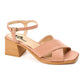 XO Style Cross Strap Heeled Sandals