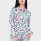 Miss Venus Patterned Buttoned Blouse