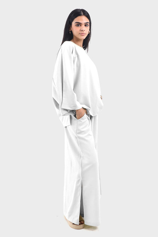 Okoye White Batwing Suit, Set of 2 Pieces