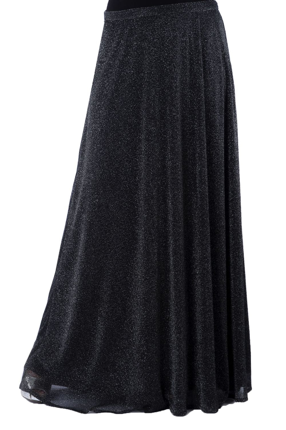 Smoky Crystal Tulle Maxi Skirt