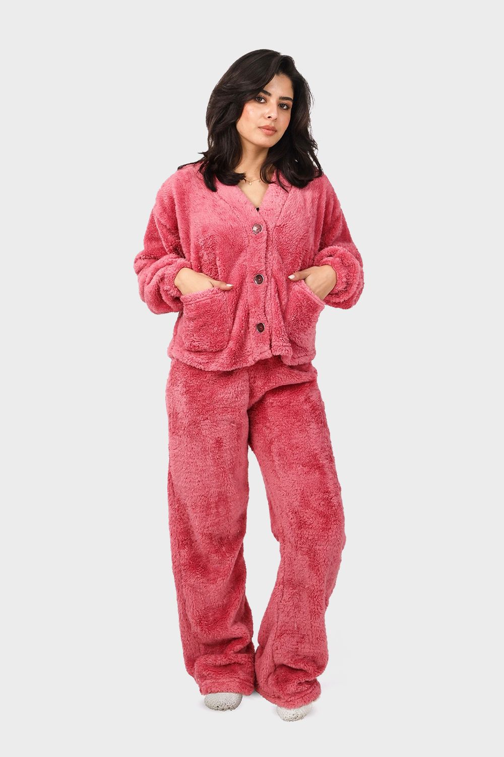 Shechick Luxe Fur Pajama Set