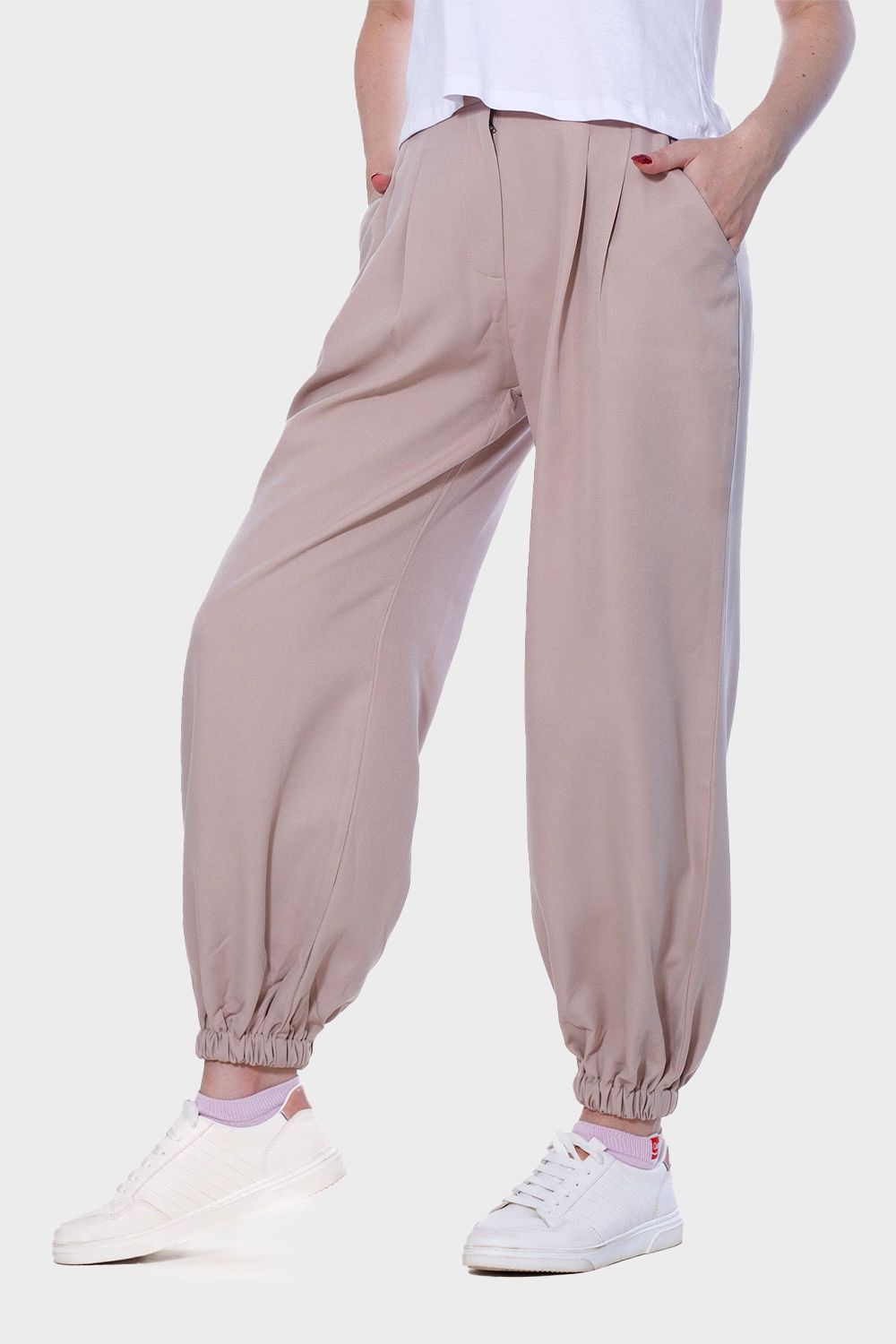 Slouchy Pants with Side Pockets