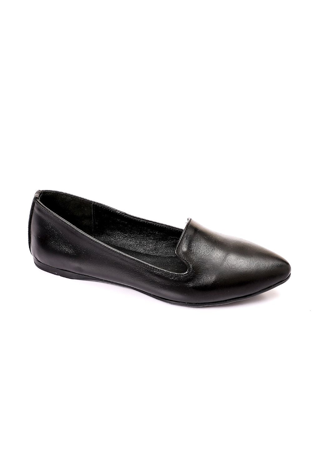 Pointed Toe Cap Genuine Leather Ballerina