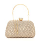 Mr.Joe Flower Lock Diamonds Studded Clutch