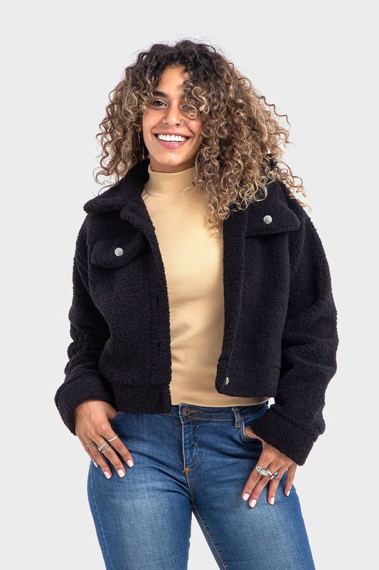 جاكيت تيدي مميز أسود