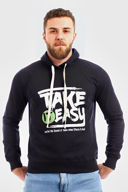 Take It Easy Printed Hoodie