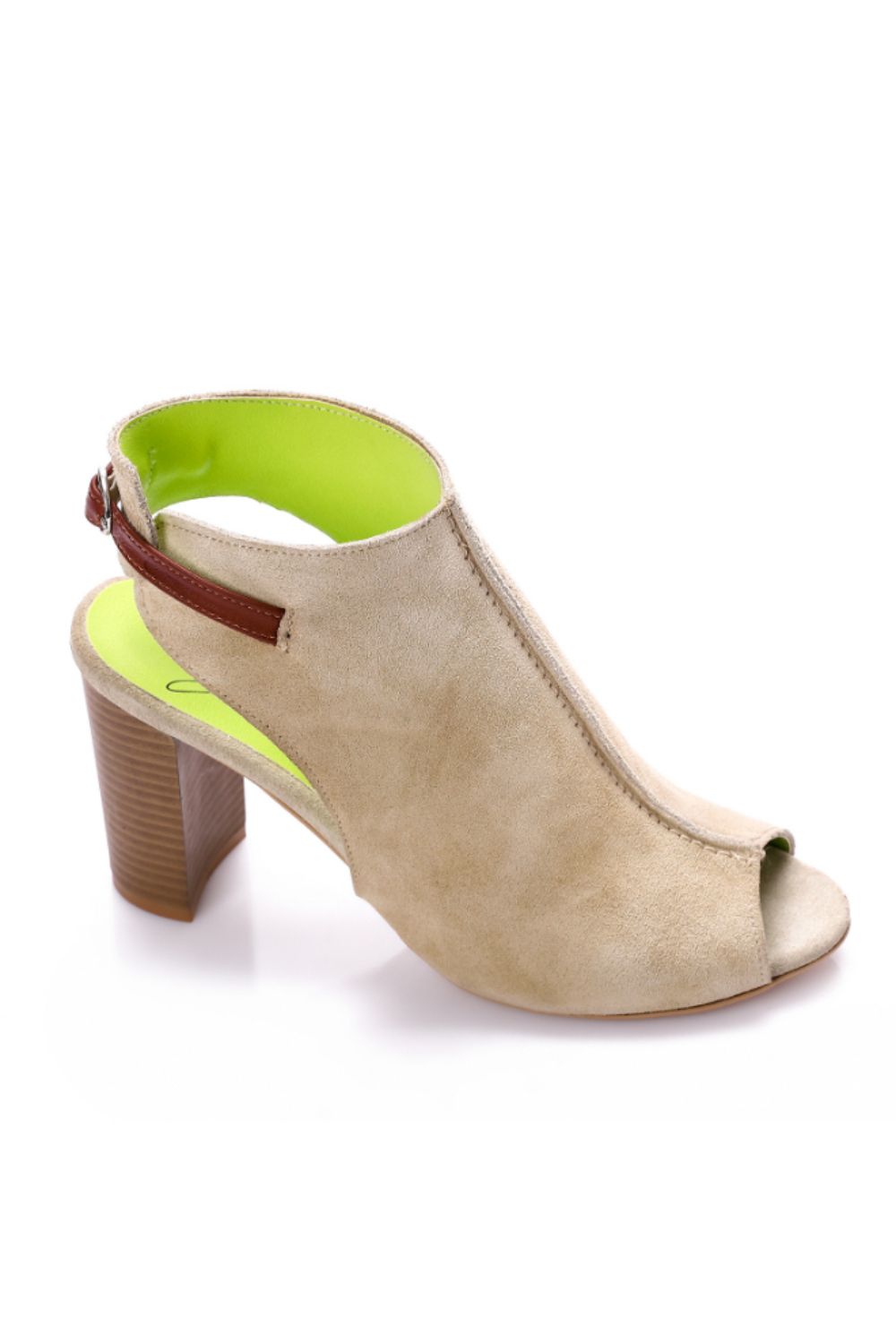 Mr.Joe Heeled Suede Sandal