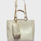 Shoeroom Handbag with Extra Shoulder Handle