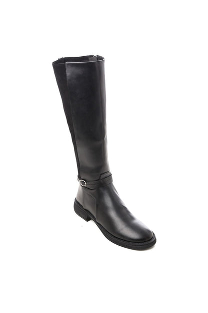 Leather Knee High Boot