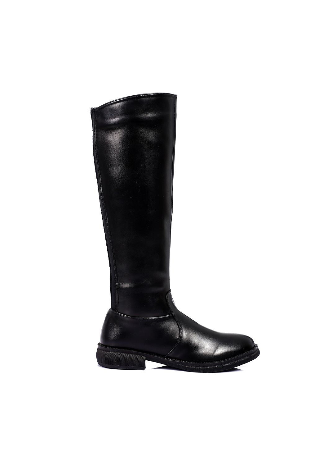 Mr.Joe Side Zipper Under Knee Boots