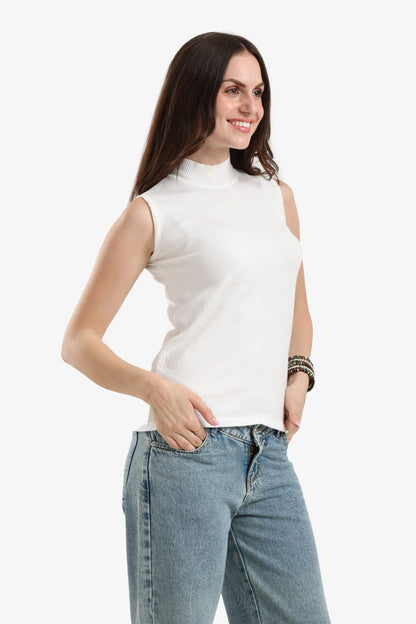 Sleeveless Slip-On Pullover