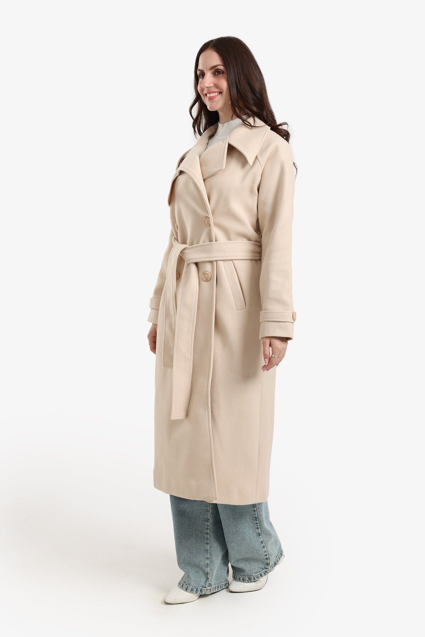 Double Breasted Wool Coat
