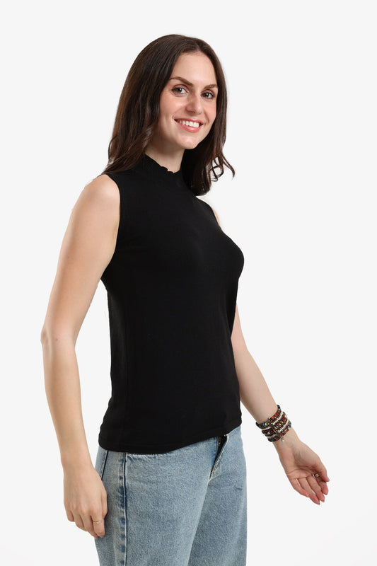 Sleeveless Slip-On Pullover