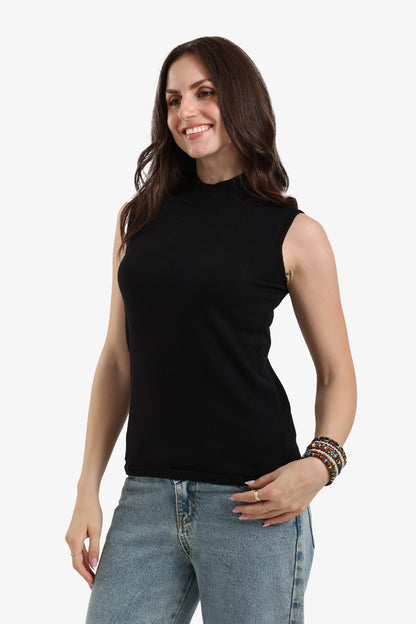 Sleeveless Slip-On Pullover