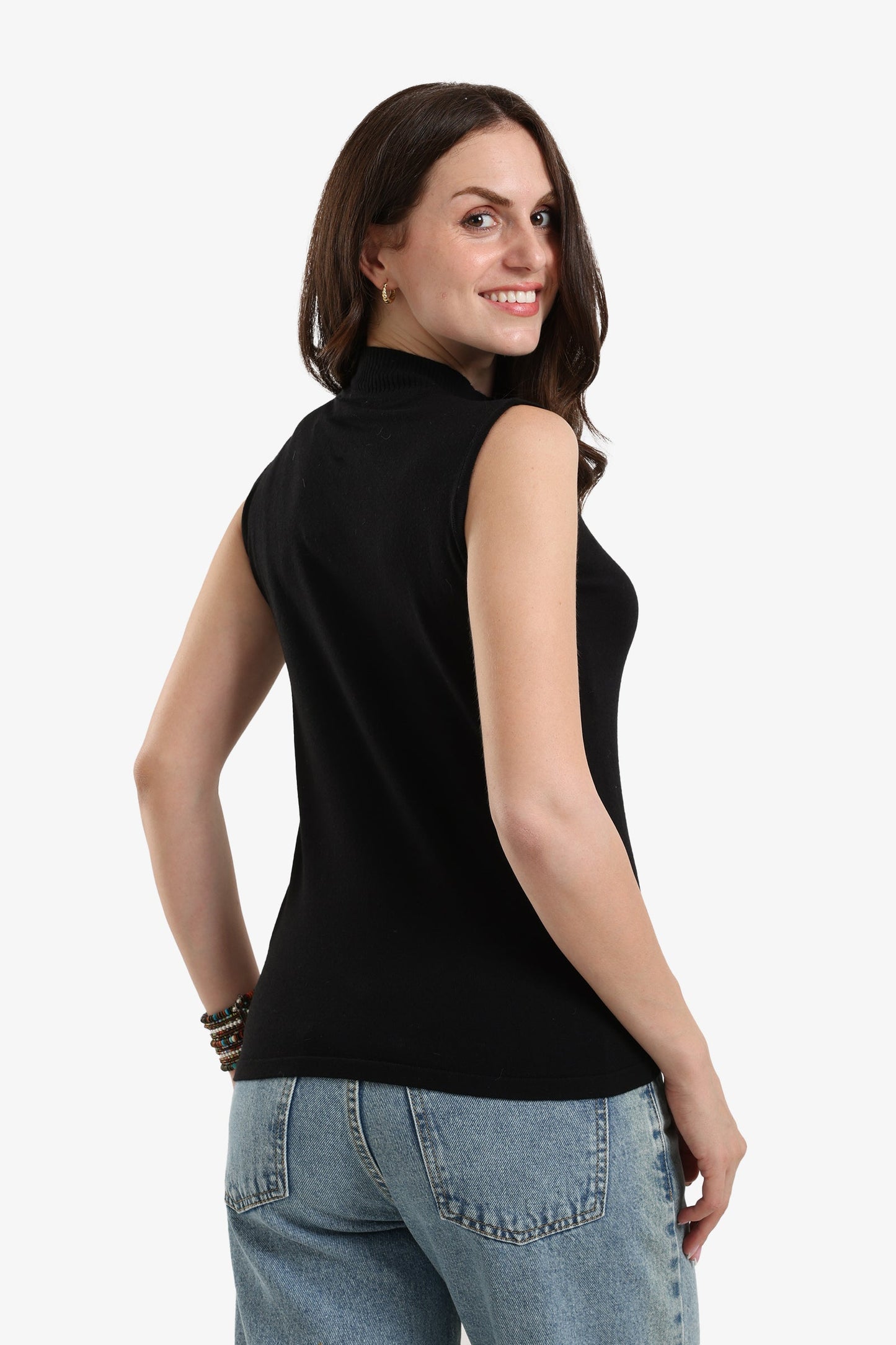 Sleeveless Slip-On Pullover