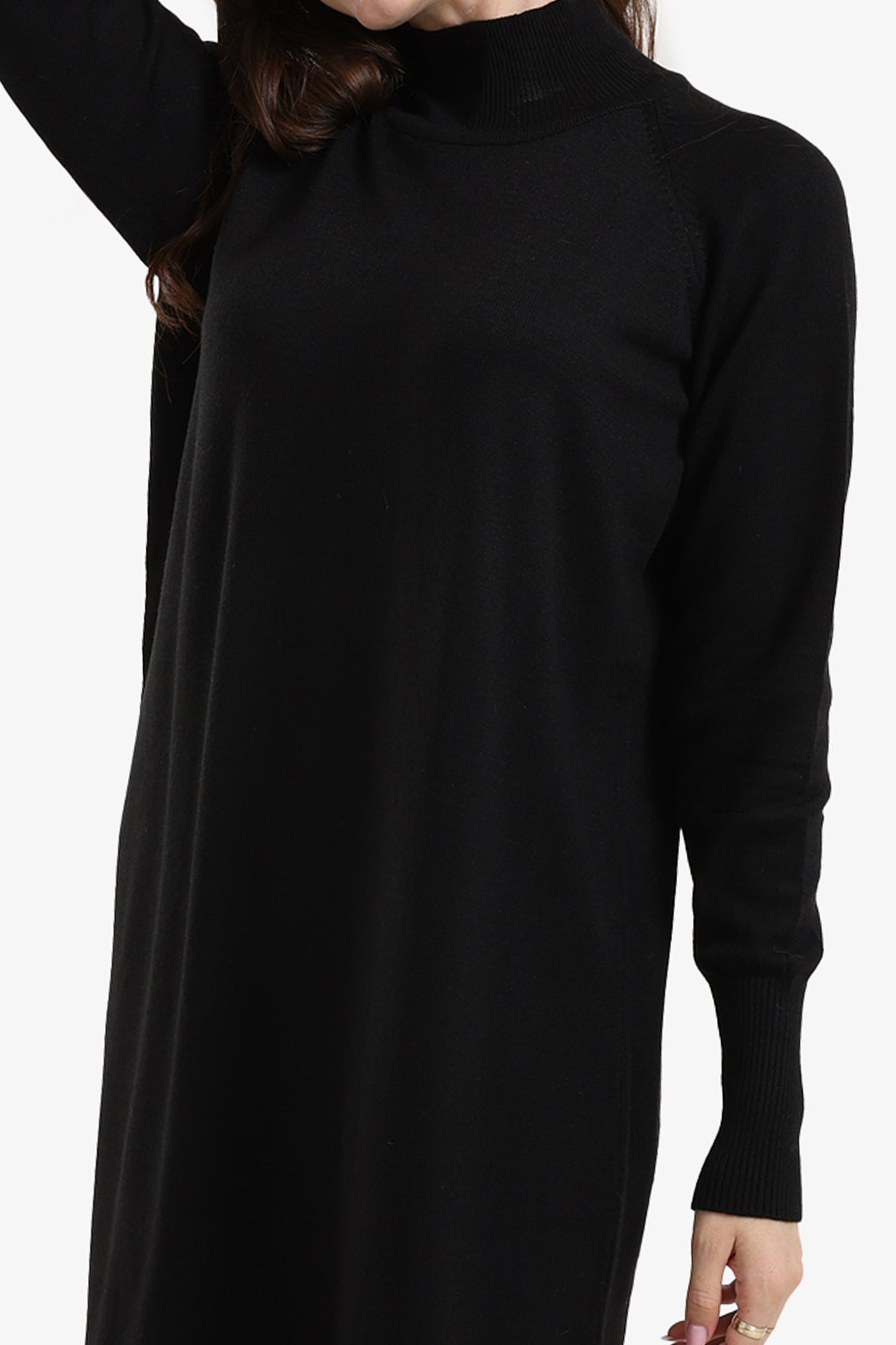 Turtle Neck Midi Dress