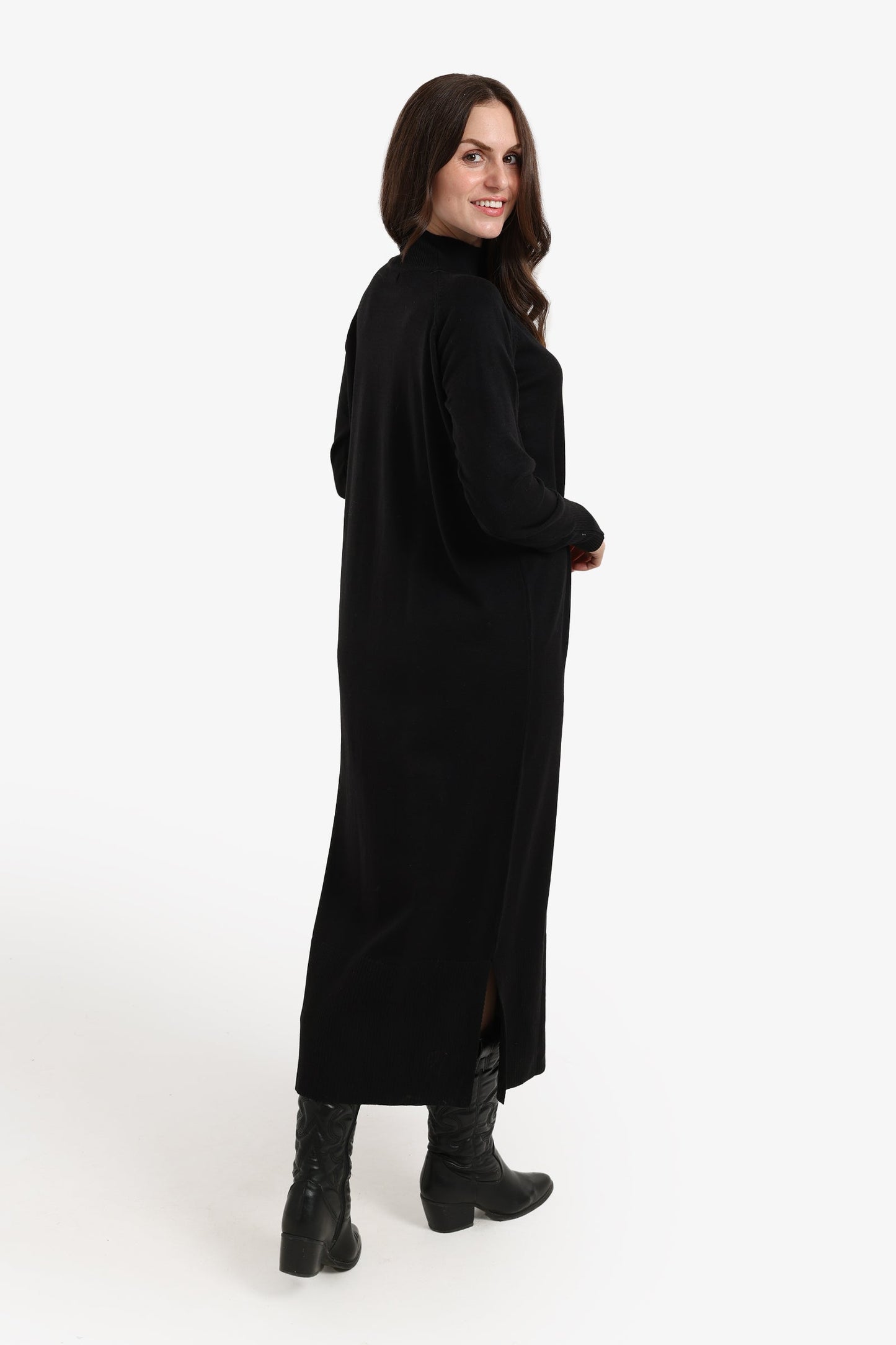 Turtle Neck Midi Dress