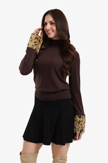 Fur Cuffs Pullover