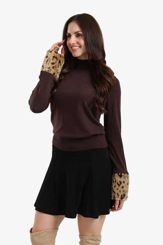 Fur Cuffs Pullover